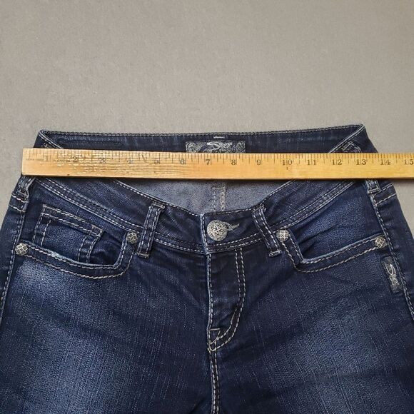 Silver Aiko Kick Flare Capri / Crop / Shorts / jeans size 27 - Picture 8 of 11